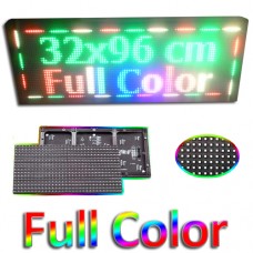 Led ηλεκτρονική επιγραφή πινακίδα μονής όψης (διαστ. 96x32cm) Full Color SMD